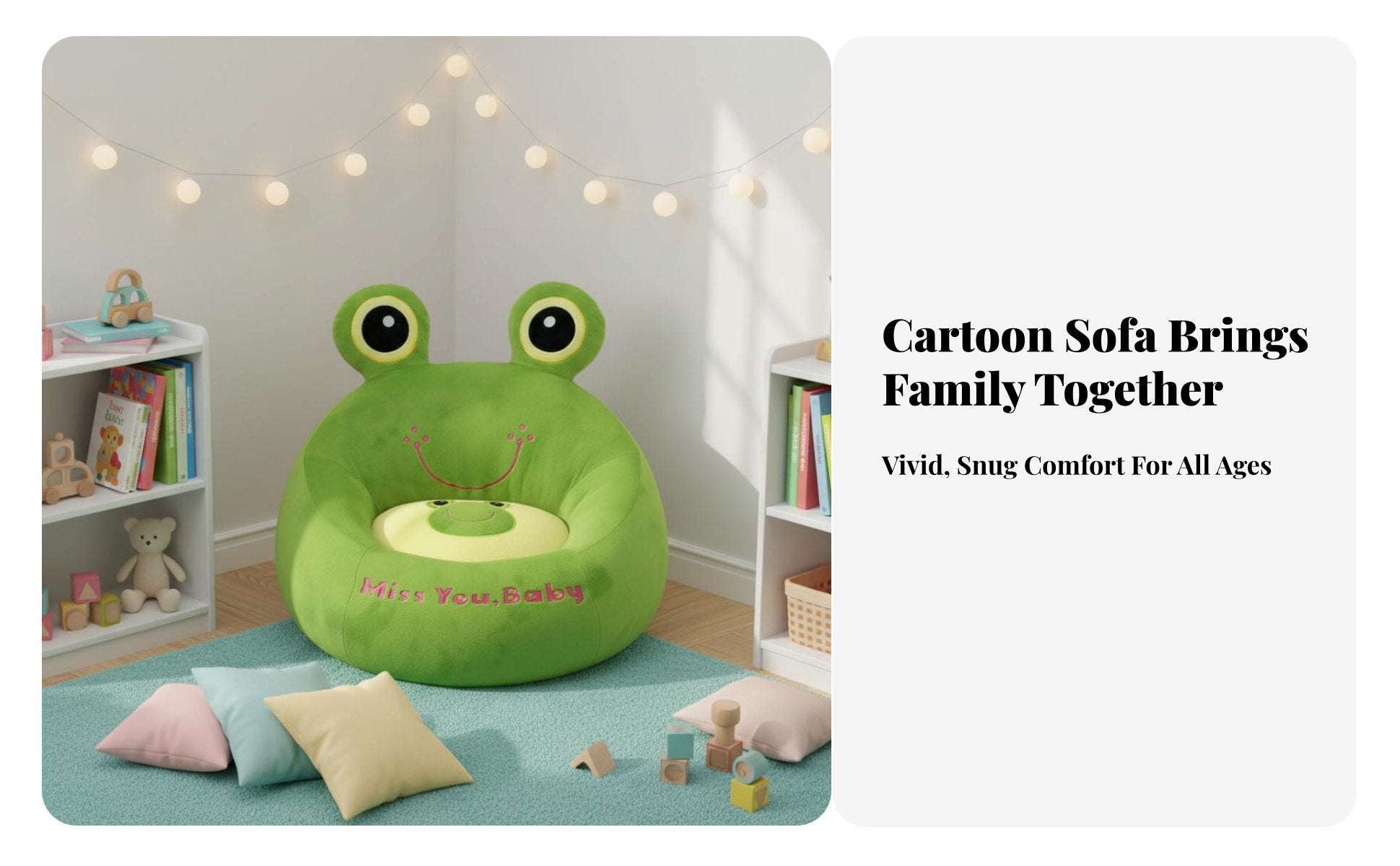 Creature Character Chair Removable and easy-clean Cover Novelty Foam Armchair