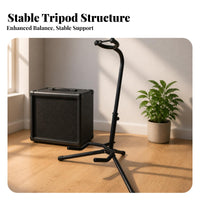 Floor Guitar Stand Black Metal Music Gear Scratch Protection
