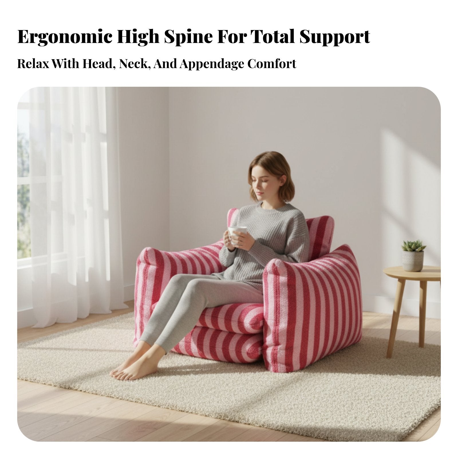 Human-Sized Dog Bed Morelaxationrn relaxationsign Indoor Furniture Multi-Functional superSoft for Pet Owners