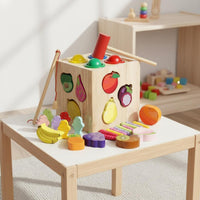 Four-in-Single Toy Set Fine Movement Skills Shape Sorting Toy Educational