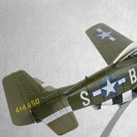 P-51D Stallion Model Alloy Build Metal Airplane Reproduction Gift for Desk