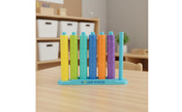 48 Pieces Color Sorting Beads Game Patience Building for Home Learning