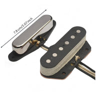 2 Pieces Electric Guitar Pickup Set Dark Foundation Neck and Bridge Pickup Set Cream Winding Instrument Part
