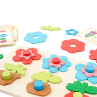 Educational Flower Matching Set Color Recognition Early Learning Toy Fine