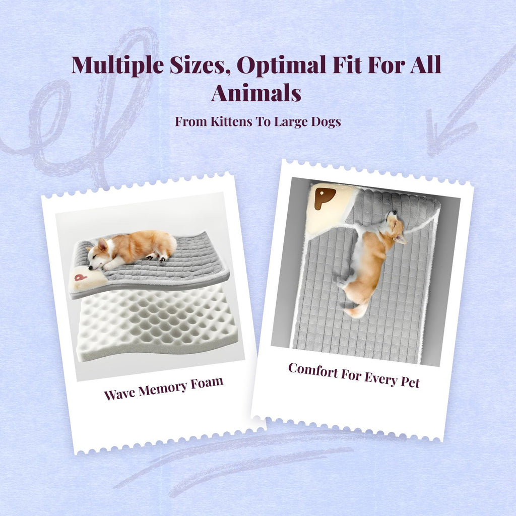 Automatic Warming Dog Bed Mat, Non-Slip, Removable Cover