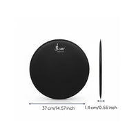 14 Inch Jazz Drum Skin Wear Resistant 14 Inch Black Drum Head for Beginners
