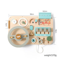 Young Child Driving Activity Board Pretend Play Steering Wheel Busy Board