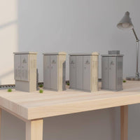 4 Pieces Transformer Box Unassembled Railway Scenery Desktop Display