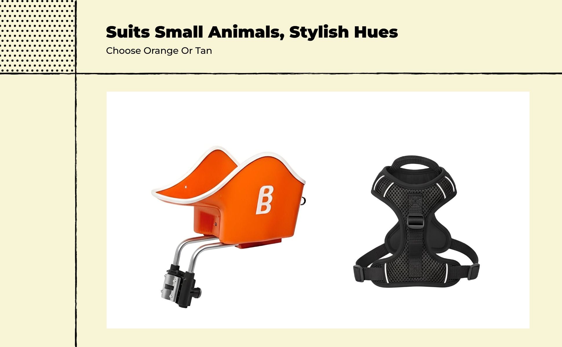 Padded bike basket for small dogs