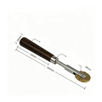Piano String Pressure Wheel Wood Handle Piano String Roller Stainless Steel