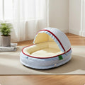 Semi Enclosed Cat Bed All Season Semi Enclosed Pet Bed Warm and Cozy Cradle Style Cat Nest for Cats