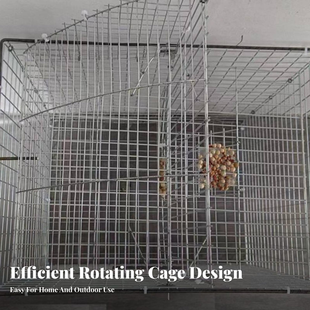 Skylight Design Pigeon Capture Device Enclosure Heavy-Duty Wire Single-Way Entrance Bird Capture Device Sturdy Metal Frame