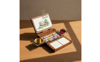 Portable Paint Box with Mixing Plates Long-Lasting Wooden Paint Box