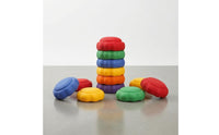 6 Pieces Wave-Shaped Balance Stepping Stones Slightly Domed Activity Equipment