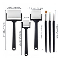 6 Pieces Sponge Roller Brush Set Multi-Size Brushes Kids Graffiti Tool Set