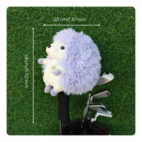 Hedgehog Golf wood Headcover Cute Design Soft Critter Cover Headcover Scratch Protection Cartoon Wood Cover for Women