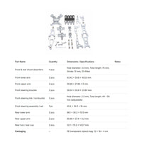 RC Car Metal Upgrade Kit Upgraded Aluminum Shock System Parts Set for Away-Road