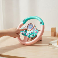Copilot Steering Wheel Educational Simulation Driving Toy 360° Rotation
