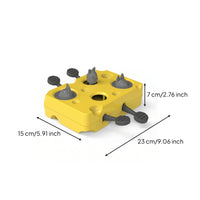 Cat Feeder Puzzle Separable Cat Treat Puzzle Yellow