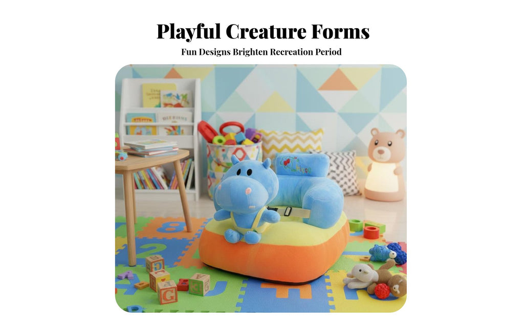 Furry Creature Sofa Chair Soft and Comfortable Baby Floor Seat Easy to Clean