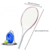 Solo Tennis Practice Device Aluminum Alloy Rebound Tennis Practice Device White