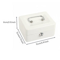 Coin Box Metal Body Lockable Currency Box Elegant Design
