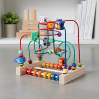 Wooden Bead Maze Educational Bead Maze Interactive for Toddlers