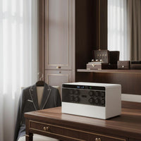 Drawer Watch Winder Biometric Lock Automatic Watch Winder Leather Finish Lockable for Wardrobe, Home