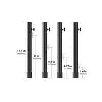 4 Pieces Folding Table Leg Extension Heavy Duty Steel Folding Table Leg Extender