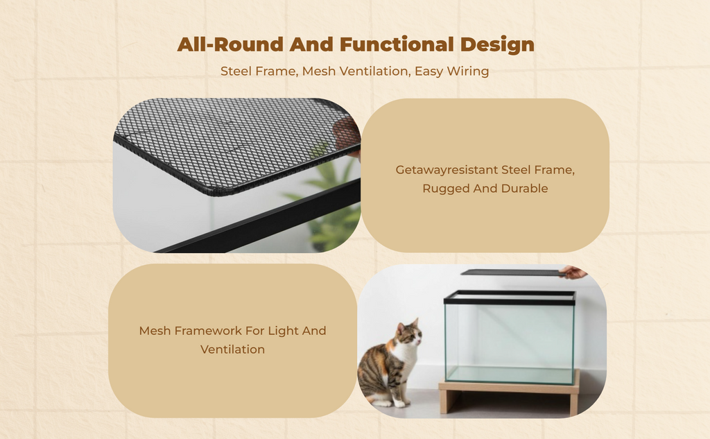 Turtle mesh cover prevents escapes