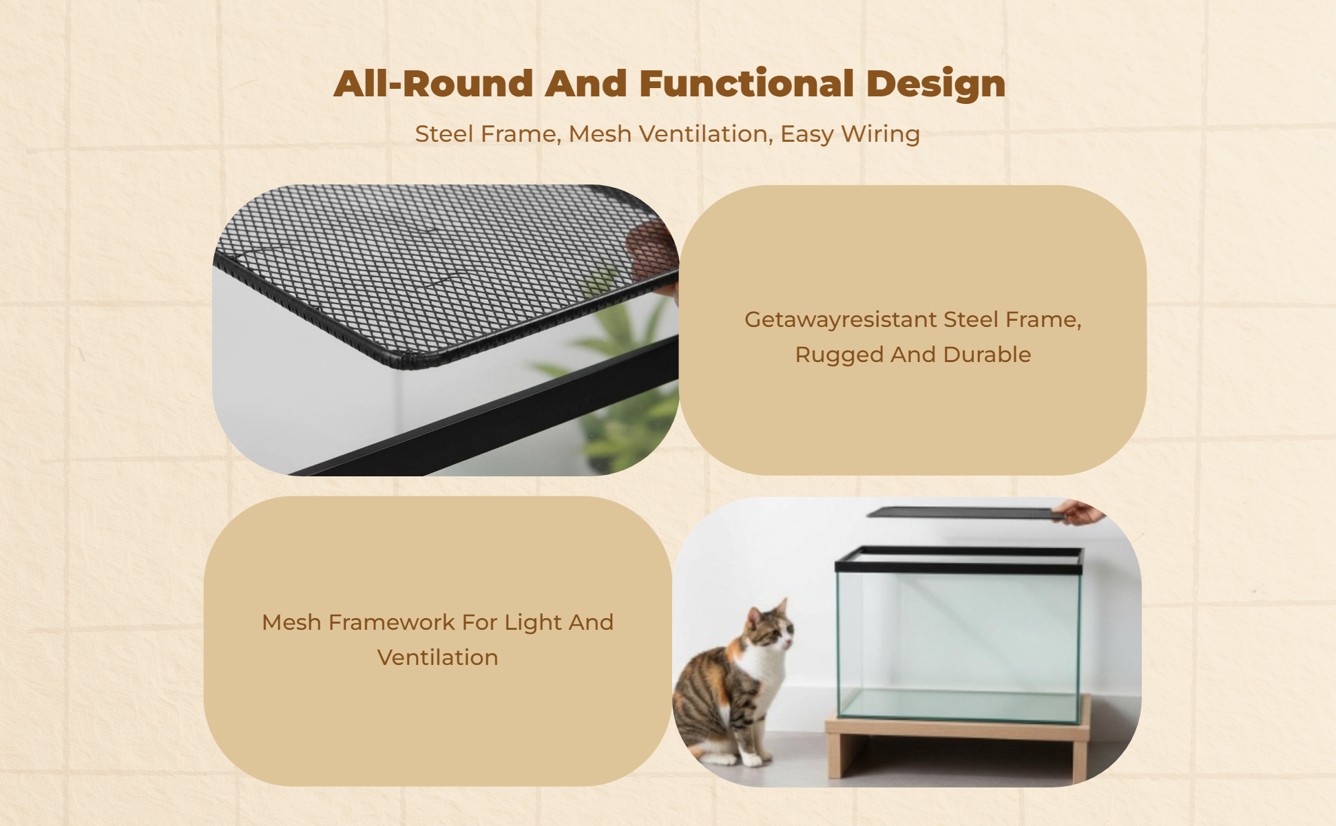 Turtle mesh cover prevents escapes