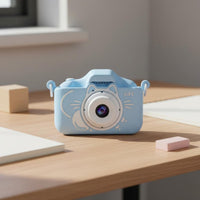 Double Lens Kids Camera Game Function Children's Digital Camera Silicone Case Kids Portable Video Device