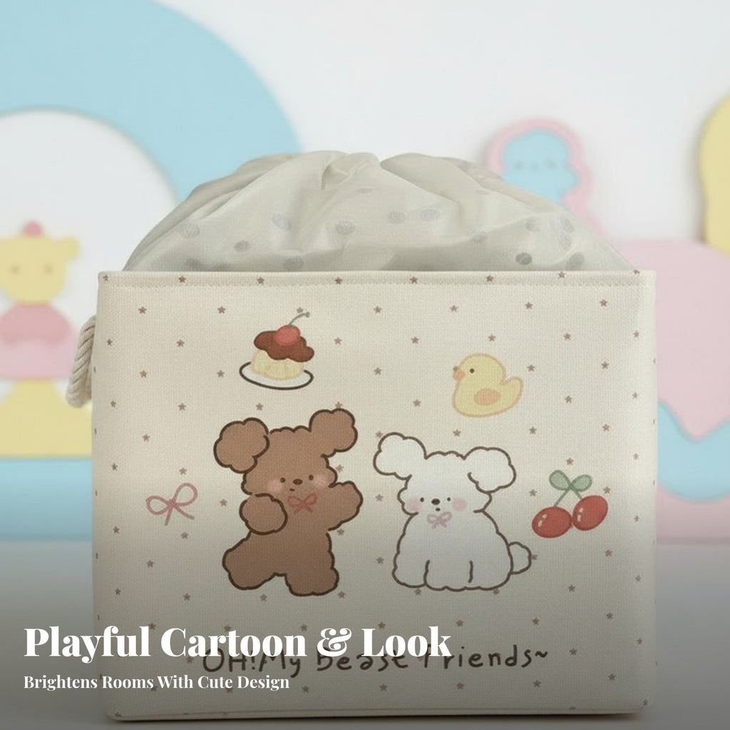 Creature Pattern textile Hamper Foldable Creaturetheir belongingsed textile Basket for kid's Room