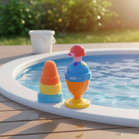 Ice Cream Foam Dispenser Colorful Ice Cream Bath Toy Easy to Clean for Children