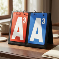 Guandan Score Board Spiral Binding Flip Score Board Red and Blue Cards