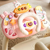 Rabbit Dashboard Toy Raised Buttons Kids Plaything Interactive for Children