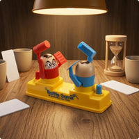 Two-Player Battle Game Push-Button Combat Set Desktop-Sized