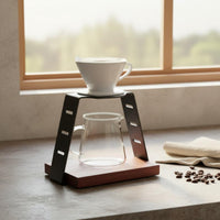 Pour Over Coffee Station Dripper Stand Carbon Steel Dripping Station Pour Over Coffee Maker Stand Filter Holder