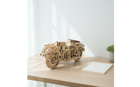 3D Wooden Motorcycle Creative Gift Toy Cut Pieces for Craft Time, Kids