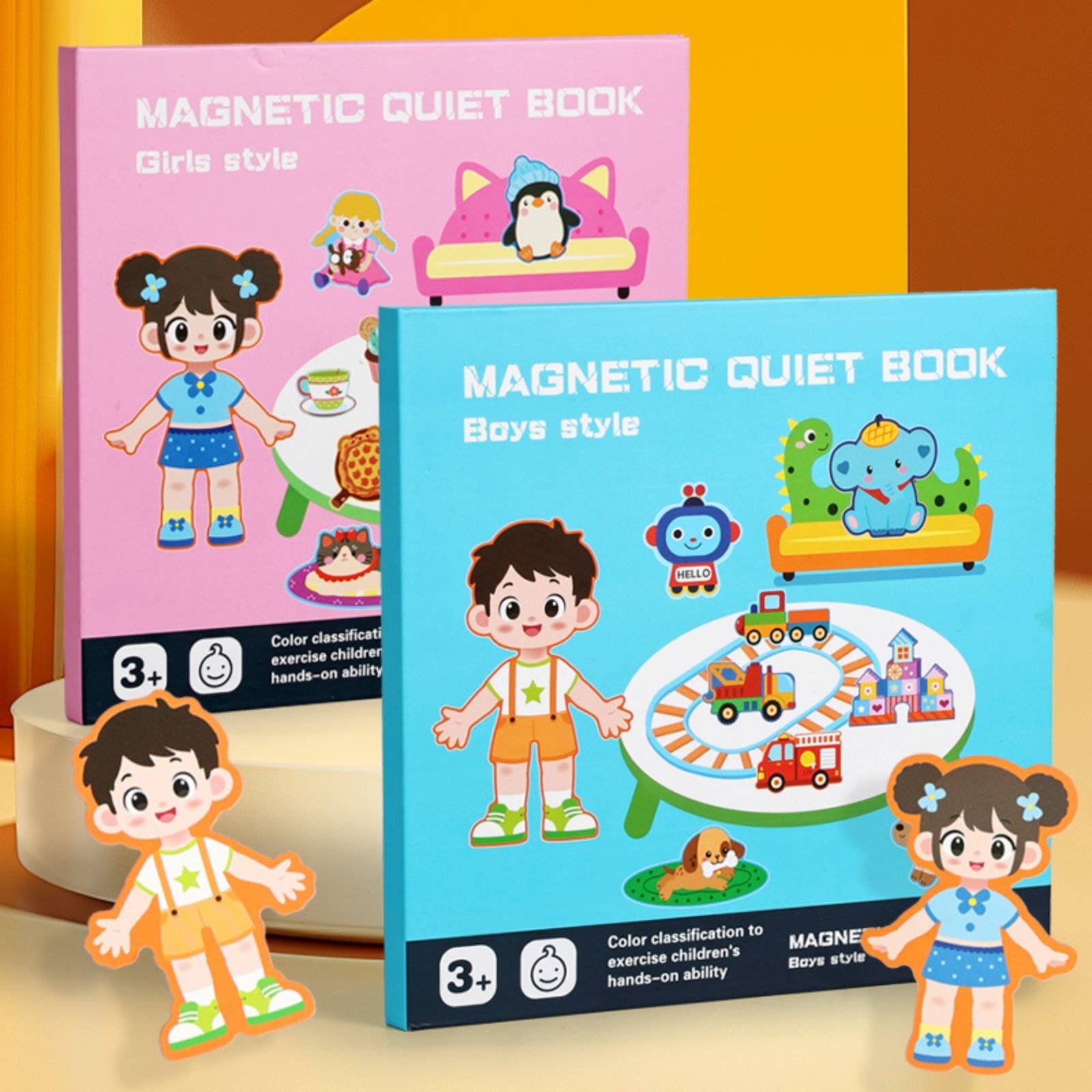 Quiet Book Interactive Pages Busy Book Colorful Design for Home, Preschool