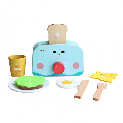 Wooden Toy Appliance Educational Pretend-Play Appliance Screen-Free for Children