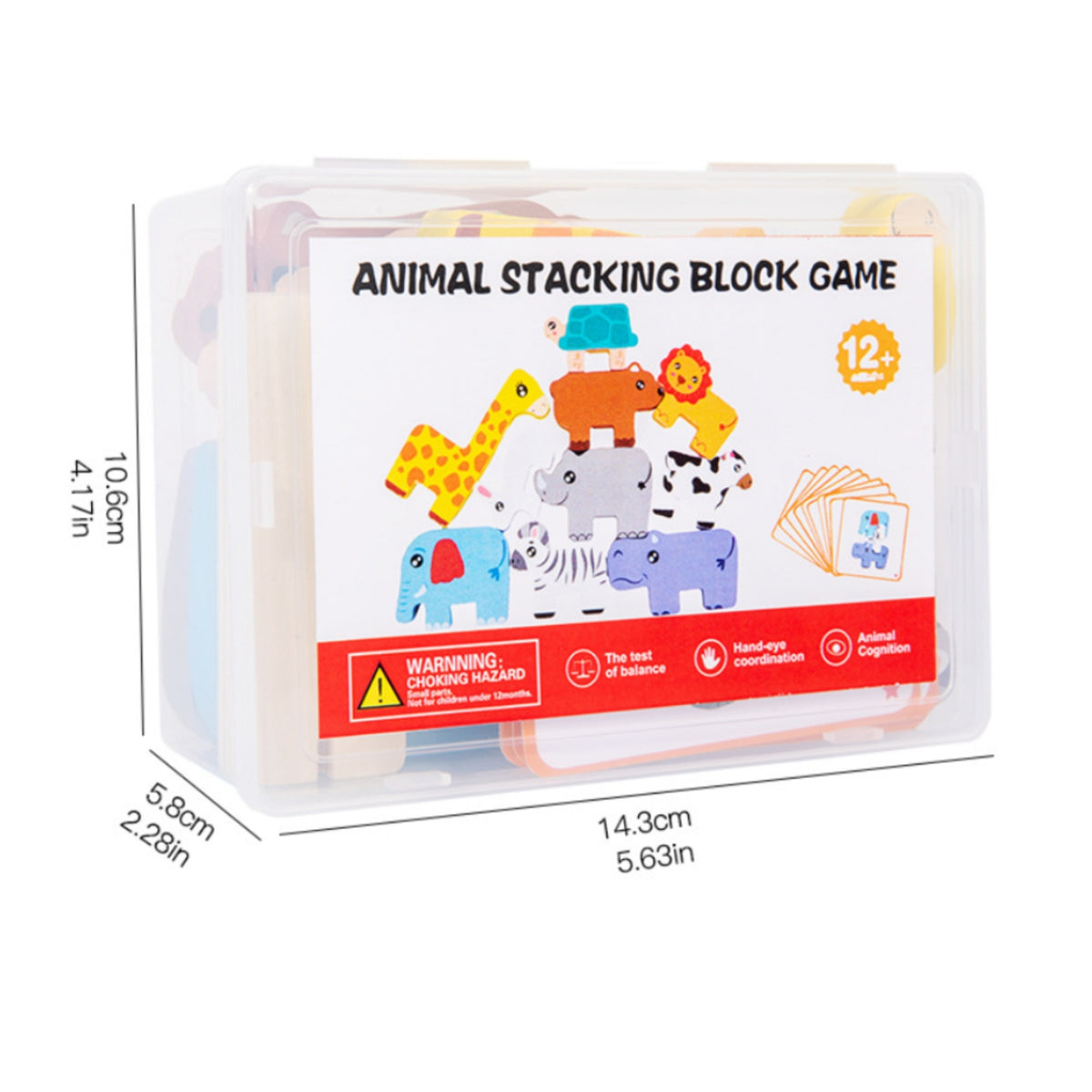 Creature Stacking Building Block Game Educational Learning Playset Painted