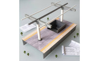 Underground Station Model Scale Station Platform Model Realistic for Hobbyists