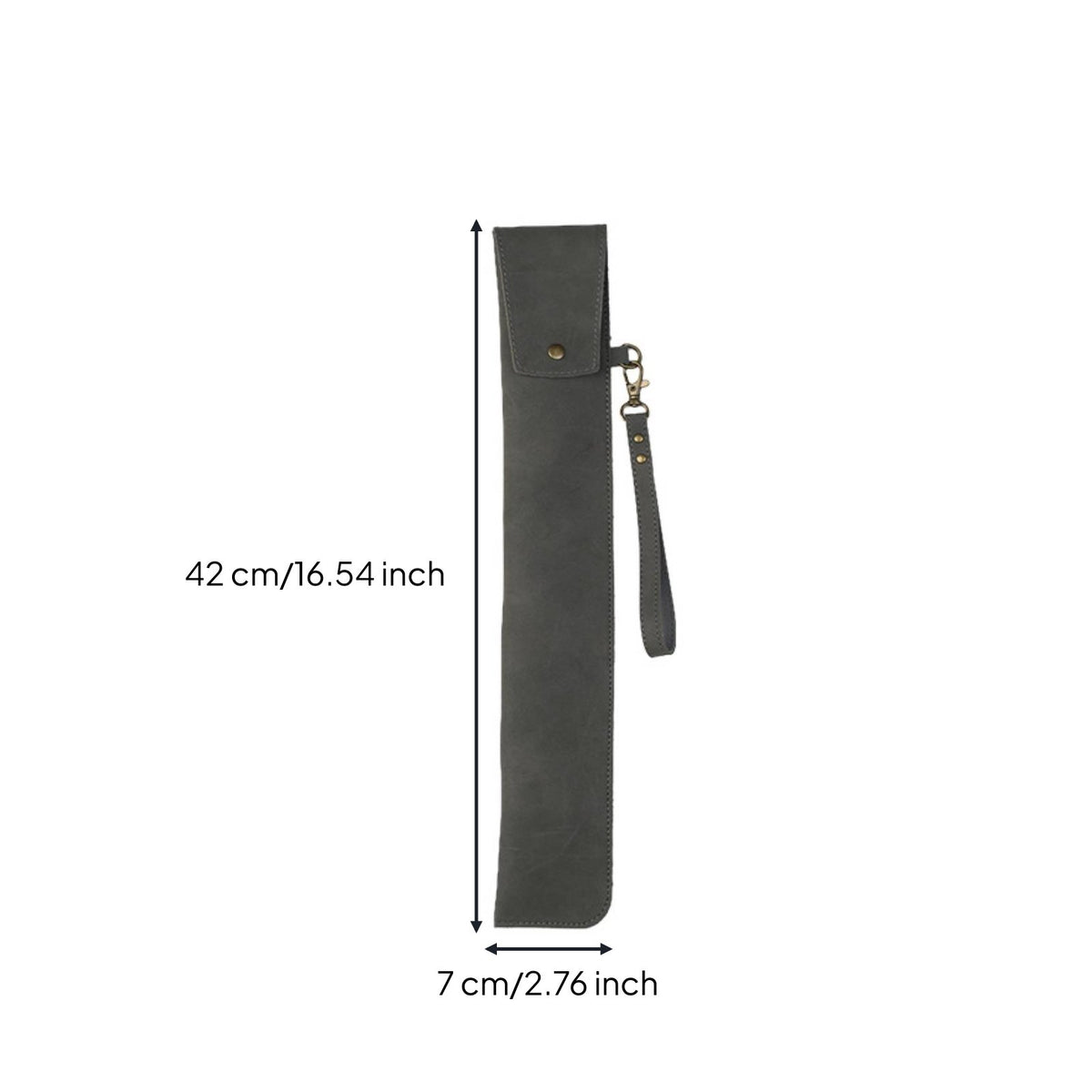 Leather Drumstick Bag Wear-Resistant PU Leather Drumstick Bag Large Capacity Drum Carrying Case for Drummers, Music Practice, Live Performance