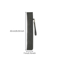 Leather Drumstick Bag Wear-Resistant PU Leather Drumstick Bag Large Capacity Drum Carrying Case for Drummers, Music Practice, Live Performance