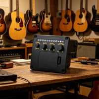 Acoustic Guitar Equalizer Tuner Easy to Install Guitar Tuner Preamp for Stage