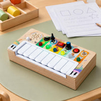 Piano Busy Board LED Lights Music Busy Board Portable for Home, Toddlers
