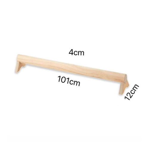 Wooden Balance Beam Simple Modeling Kids Gymnastics Training Beam for Home Gym