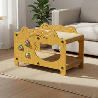 Double Deck Feline Scratcher Bell Balls Feline Scratcher Bed Large Size for Home