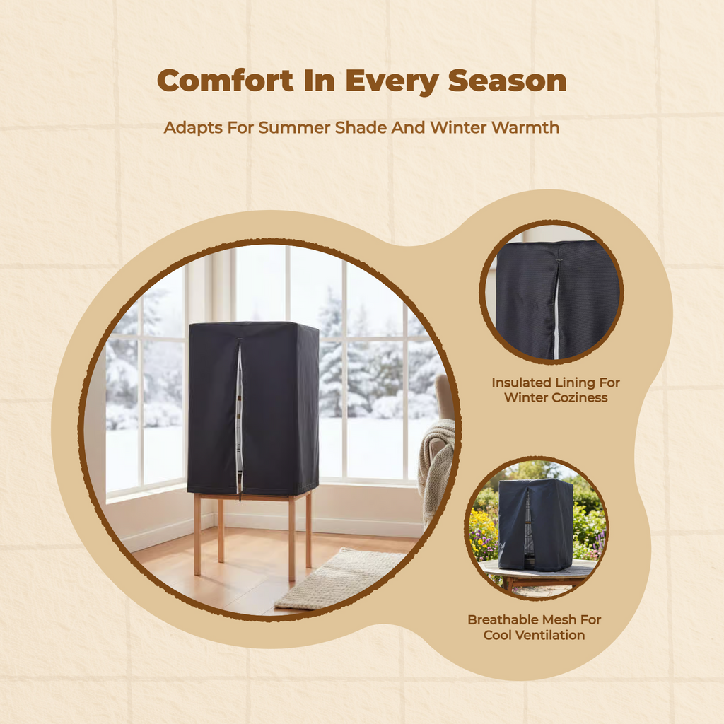 Breathable bird cage cover